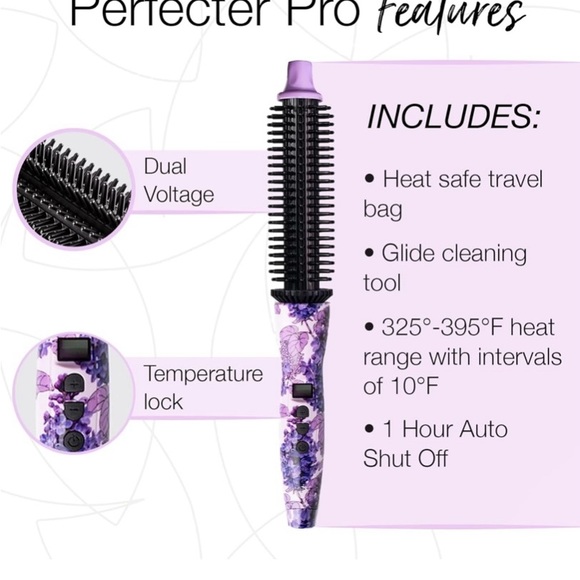Calista perfect pro heated round brush. Rhododendron pattern - Picture 10 of 10